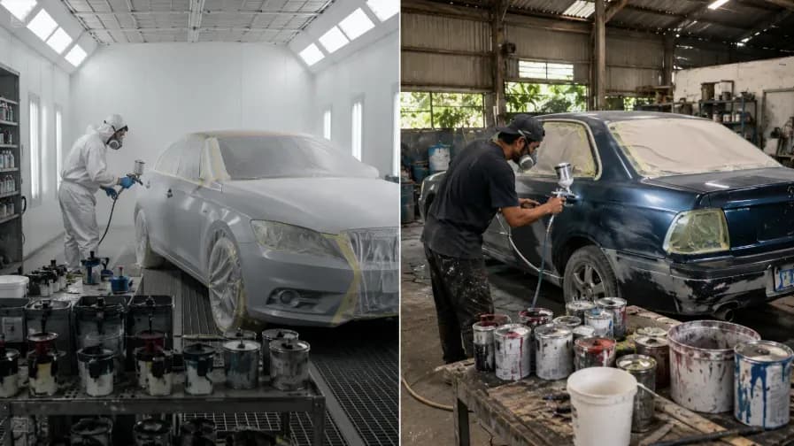 Perbandingan Harga Cat Mobil di Bengkel Umum vs Bengkel Resmi